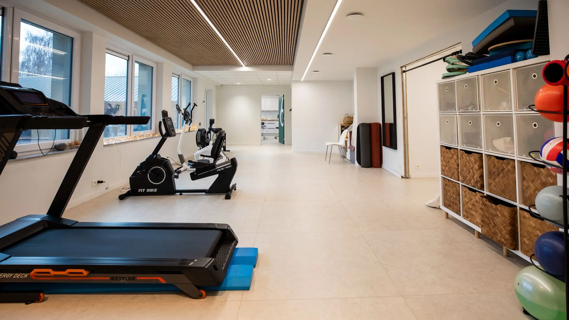 Salle de revalidation et espace sport de l'Espace 71 à Mons